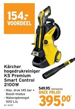 Promoties Kärcher hogedrukreiniger k5 premium smart control - Kärcher - Geldig van 14/02/2024 tot 27/02/2024 bij Gamma