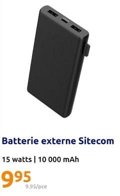 Promotions Batterie externe sitecom - Sitecom - Valide de 14/02/2024 à 20/02/2024 chez Action