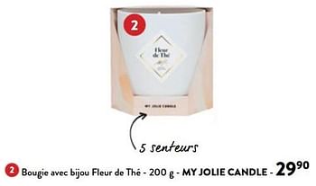 Promotions Bougie avec bijou fleur de thé - My jolie candle - Valide de 14/02/2024 à 27/02/2024 chez DI
