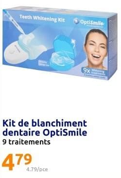 Promotions Kit de blanchiment dentaire optismile - OptiSmile - Valide de 14/02/2024 à 20/02/2024 chez Action