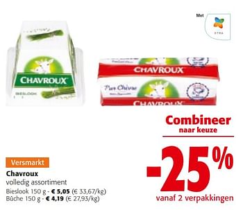 Promoties Chavroux volledig assortiment - Chavroux - Geldig van 14/02/2024 tot 27/02/2024 bij Colruyt