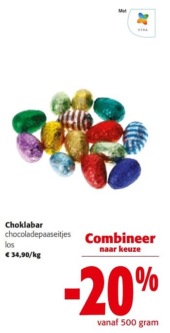 Promoties Choklabar chocoladepaaseitjes - Choklabar - Geldig van 14/02/2024 tot 27/02/2024 bij Colruyt