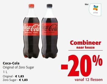 Promoties Coca-cola original of zero sugar - Coca Cola - Geldig van 14/02/2024 tot 27/02/2024 bij Colruyt