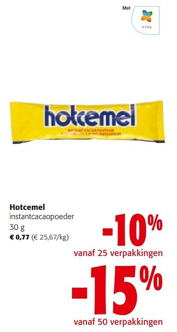 Promoties Hotcemel instantcacaopoeder - Hotcémel - Geldig van 14/02/2024 tot 27/02/2024 bij Colruyt