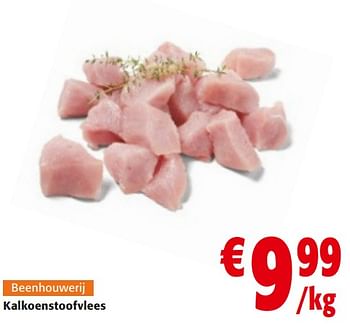 Promoties Kalkoenstoofvlees - Huismerk - Colruyt - Geldig van 14/02/2024 tot 27/02/2024 bij Colruyt