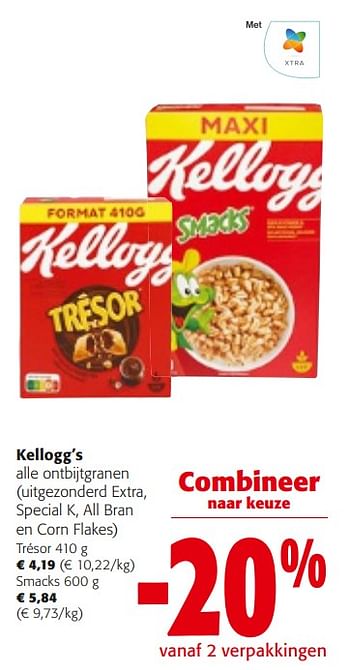 Promoties Kellogg`s alle ontbijtgranen - Kellogg's - Geldig van 14/02/2024 tot 27/02/2024 bij Colruyt