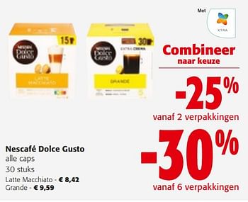 Promoties Nescafé dolce gusto alle caps - Nescafe - Geldig van 14/02/2024 tot 27/02/2024 bij Colruyt