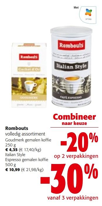 Promoties Rombouts volledig assortiment - Rombouts - Geldig van 14/02/2024 tot 27/02/2024 bij Colruyt