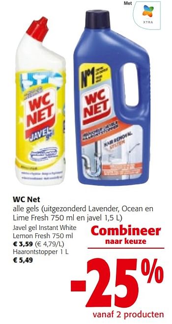 Promoties Wc net alle gels - WC Net - Geldig van 14/02/2024 tot 27/02/2024 bij Colruyt