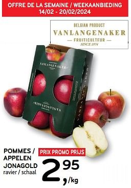 Promotions Pommes jonagold - Produit maison - Alvo - Valide de 14/02/2024 à 27/02/2024 chez Alvo