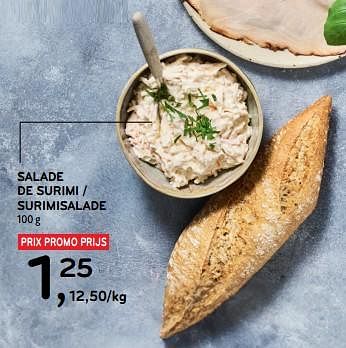 Promoties Salade de surimi - Huismerk - Alvo - Geldig van 14/02/2024 tot 27/02/2024 bij Alvo