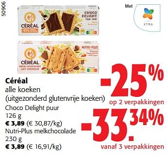 Promoties Céréal alle koeken - Céréal - Geldig van 14/02/2024 tot 27/02/2024 bij Colruyt