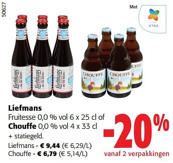 Promoties Liefmans fruitesse cl of chouffe - Huismerk - Colruyt - Geldig van 14/02/2024 tot 27/02/2024 bij Colruyt