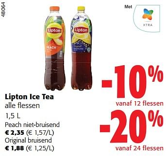Promoties Lipton ice tea alle flessen - Lipton - Geldig van 14/02/2024 tot 27/02/2024 bij Colruyt
