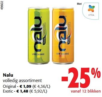 Promoties Nalu volledig assortiment - Nalu - Geldig van 14/02/2024 tot 27/02/2024 bij Colruyt
