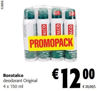 Promoties Borotalco deodorant original - Borotalco - Geldig van 14/02/2024 tot 27/02/2024 bij Colruyt