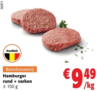 Promoties Hamburger rund + varken - Huismerk - Colruyt - Geldig van 14/02/2024 tot 27/02/2024 bij Colruyt