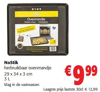Promotions Nostik herbruikbaar ovenmandje - Nostik - Valide de 14/02/2024 à 27/02/2024 chez Colruyt