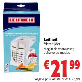 Promotions Leifheit frietsnijder - Leifheit - Valide de 14/02/2024 à 27/02/2024 chez Colruyt