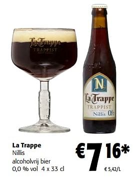 Promoties La trappe nillis alcoholvrij bier - La trappe - Geldig van 14/02/2024 tot 27/02/2024 bij Colruyt