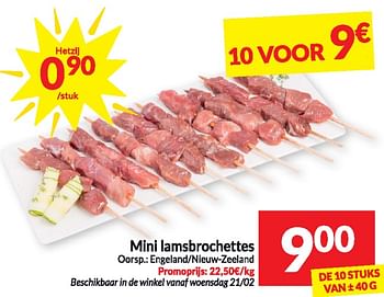 Promoties Mini lamsbrochettes - Huismerk - Intermarche - Geldig van 20/02/2024 tot 25/02/2024 bij Intermarche