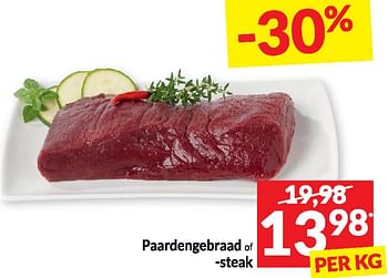 Promoties Paardengebraad ot steak - Huismerk - Intermarche - Geldig van 20/02/2024 tot 25/02/2024 bij Intermarche
