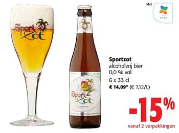 Promoties Sportzot alcoholvrij bier - Sportzot - Geldig van 14/02/2024 tot 27/02/2024 bij Colruyt