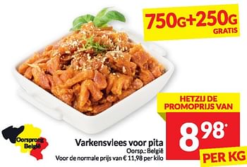 Promoties Varkensvlees voor pita - Huismerk - Intermarche - Geldig van 20/02/2024 tot 25/02/2024 bij Intermarche