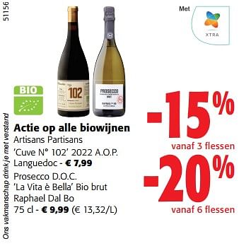 Promoties Actie op alle biowijnen - Rode wijnen - Geldig van 14/02/2024 tot 27/02/2024 bij Colruyt