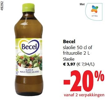 Promoties Becel slaolie of frituurolie - Becel - Geldig van 14/02/2024 tot 27/02/2024 bij Colruyt