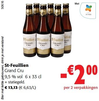 Promoties St-feuillien grand cru - St.Feuillien - Geldig van 14/02/2024 tot 27/02/2024 bij Colruyt