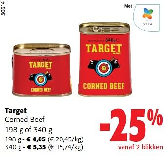 Promoties Target corned beef - Target - Geldig van 14/02/2024 tot 27/02/2024 bij Colruyt