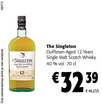 Promoties The singleton dufftown aged 12 years single malt scotch whisky - The Singleton - Geldig van 14/02/2024 tot 27/02/2024 bij Colruyt