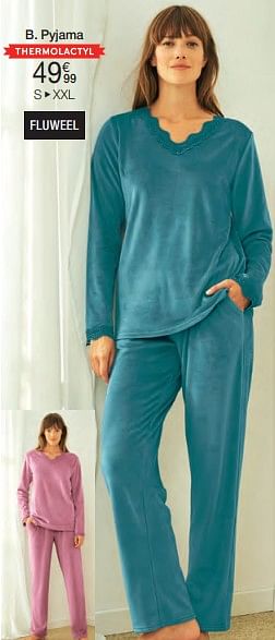 Promoties Pyjama - Huismerk - Damart - Geldig van 01/02/2024 tot 30/06/2024 bij Damart