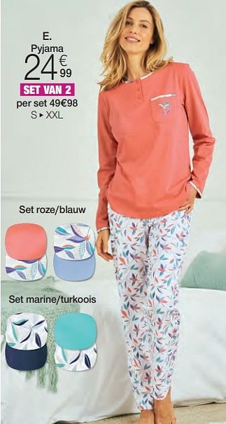 Promoties Pyjama - Huismerk - Damart - Geldig van 01/02/2024 tot 30/06/2024 bij Damart