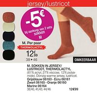 Sokken in jersey- lustricot, thermolactyl-Huismerk - Damart