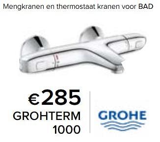 Promotions Grohterm 1000 - Grohe - Valide de 23/02/2024 à 30/06/2024 chez Euro Shop