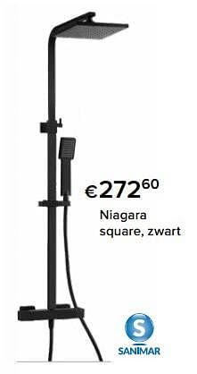 Promoties Niagara square, zwart - Sanimar - Geldig van 23/02/2024 tot 30/06/2024 bij Euro Shop