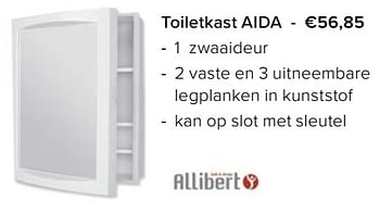 Promoties Toiletkast aida - Allibert - Geldig van 23/02/2024 tot 30/06/2024 bij Euro Shop