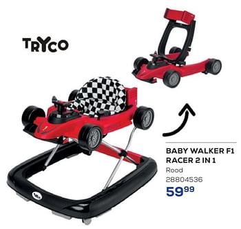 Promoties Baby walker f1 racer 2 in 1 - Tryco - Geldig van 15/02/2024 tot 14/03/2024 bij Supra Bazar
