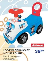 Loopwagen mickey mouse politie-Kiddieland