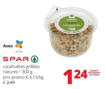 Promotions Cacahuètes grillées natures - Spar - Valide de 15/02/2024 à 28/02/2024 chez Spar (Colruytgroup)