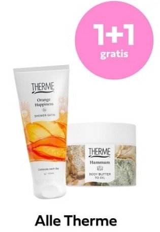 Promoties 1+1 gratis alle therme - Therme - Geldig van 18/02/2024 tot 24/02/2024 bij Plein