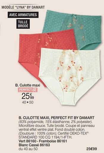 Promoties Culotte maxi - Huismerk - Damart - Geldig van 01/02/2024 tot 30/06/2024 bij Damart