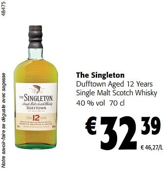 Promotions The singleton dufftown aged 12 years single malt scotch whisky - The Singleton - Valide de 14/02/2024 à 27/02/2024 chez Colruyt