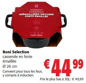 Promotions Boni selection casserole en fonte émaillée - Boni - Valide de 14/02/2024 à 27/02/2024 chez Colruyt