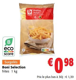 Promotions Boni selection frites - Boni - Valide de 14/02/2024 à 27/02/2024 chez Colruyt