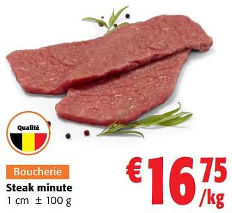 Promotions Steak minute - Produit maison - Colruyt - Valide de 14/02/2024 à 27/02/2024 chez Colruyt