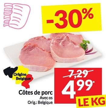 Promotions Côtes de porc - Produit maison - Intermarche - Valide de 20/02/2024 à 25/02/2024 chez Intermarche