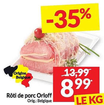 Promotions Rôti de porc orloff - Produit maison - Intermarche - Valide de 20/02/2024 à 25/02/2024 chez Intermarche